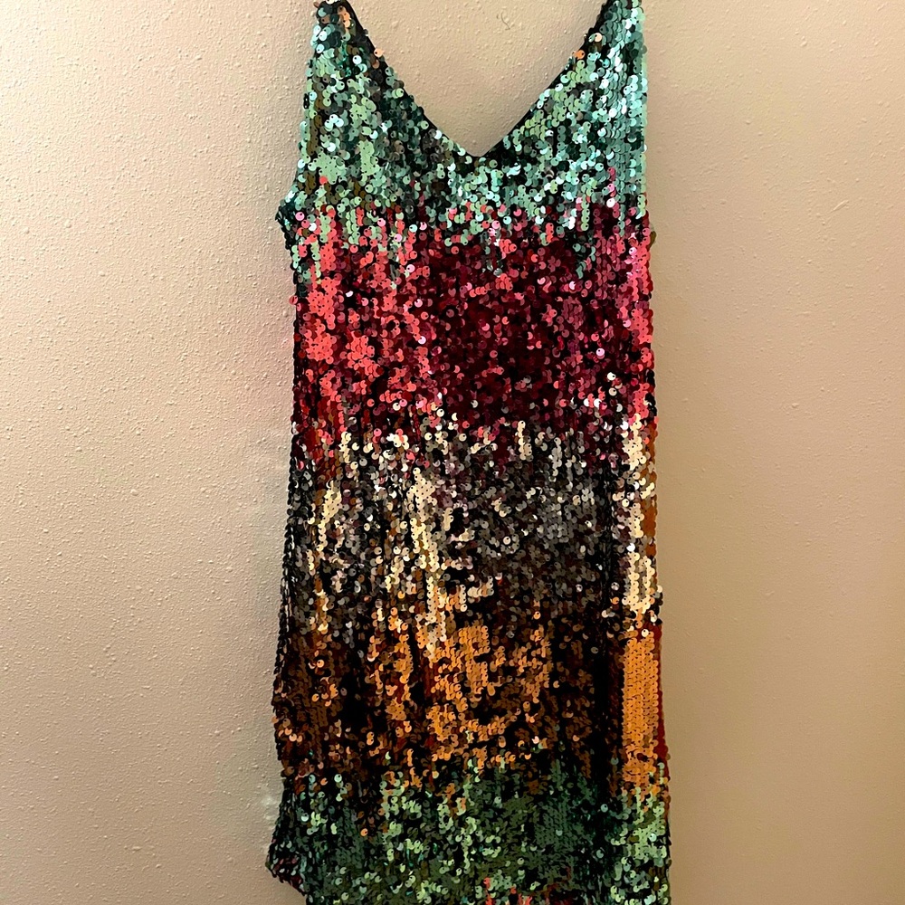 Express Sequin Sparkly Dress